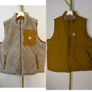 Carhartt Women's Plus Montana Reversible Insulated Relaxed Fit Vest Size NEW